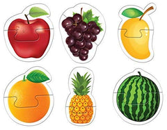Kidz Valle Fruits Early Start 2 Piece Puzzles for Age 12 Months and Above