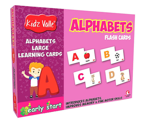 Kidz Valle Alphabets Flash Cards - 25 Number, Early Start Learning Cards