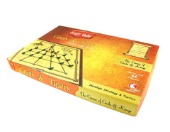 Kidz Valle Goats & Tigers , ADU Huli Aata , ADU Puli Aatam, Punjitam, Bagh Bakri or Pulikatta, Indian Traditional Board Game Board Game