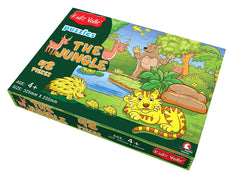 Kidz Valle The Jungle 48 Pieces Jigsaw Puzzle, for Age 4 Years and Above, Size: 32.5 cm X 23.5 cm