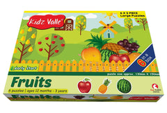 Kidz Valle Fruits Early Start 2 Piece Puzzles for Age 12 Months and Above