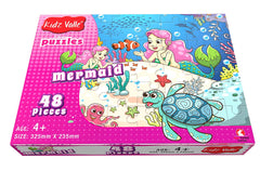 Kidz Valle Mermaid 48 Pieces Jigsaw Puzzle, for Age 4 Years and Above, Size: 32.5 cm X 23.5 cm