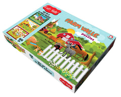 Kidz Valle Farm Valle Jigsaw Puzzle, Early Start Puzzles - Set of 3, 12 Piece Puzzles for Age 3 Years and Above, Size: 18.4 cm x 13.3 cm