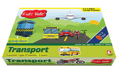 Kidz Valle Transport Early Start 2 Piece Puzzles for Age 12 Months and Above