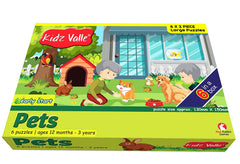 Kidz Valle Pets Early Start 2 Piece Puzzles for Age 12 Months and Above