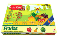 Kidz Valle Fruits Early Start 2 Piece Puzzles for Age 12 Months and Above
