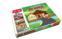 Kidz Valle My House Jigsaw Puzzle, Early Start Puzzles - Set of 3, 12 Piece Puzzles for Age 3 Years and Above, Size: 18.4 cm x 13.3 cm