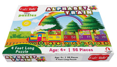 Kidz Valle Alphabet Train 4 Feet Long 56 Pieces Jigsaw Puzzle for Age 4 Years and Above,