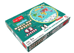 Kidz Valle World Map 42 Pieces Jigsaw Puzzle, for Age 5 Years and Above, Size: 28.5 cm X 28.5 cm