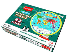 Kidz Valle World Map 42 Pieces Jigsaw Puzzle, for Age 5 Years and Above, Size: 28.5 cm X 28.5 cm
