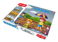 Kidz Valle Seasons Jigsaw Puzzle, Early Start Puzzles - Set of 3, 12 Piece Puzzles for Age 3 Years and Above, Size: 18.4 cm x 13.3 cm