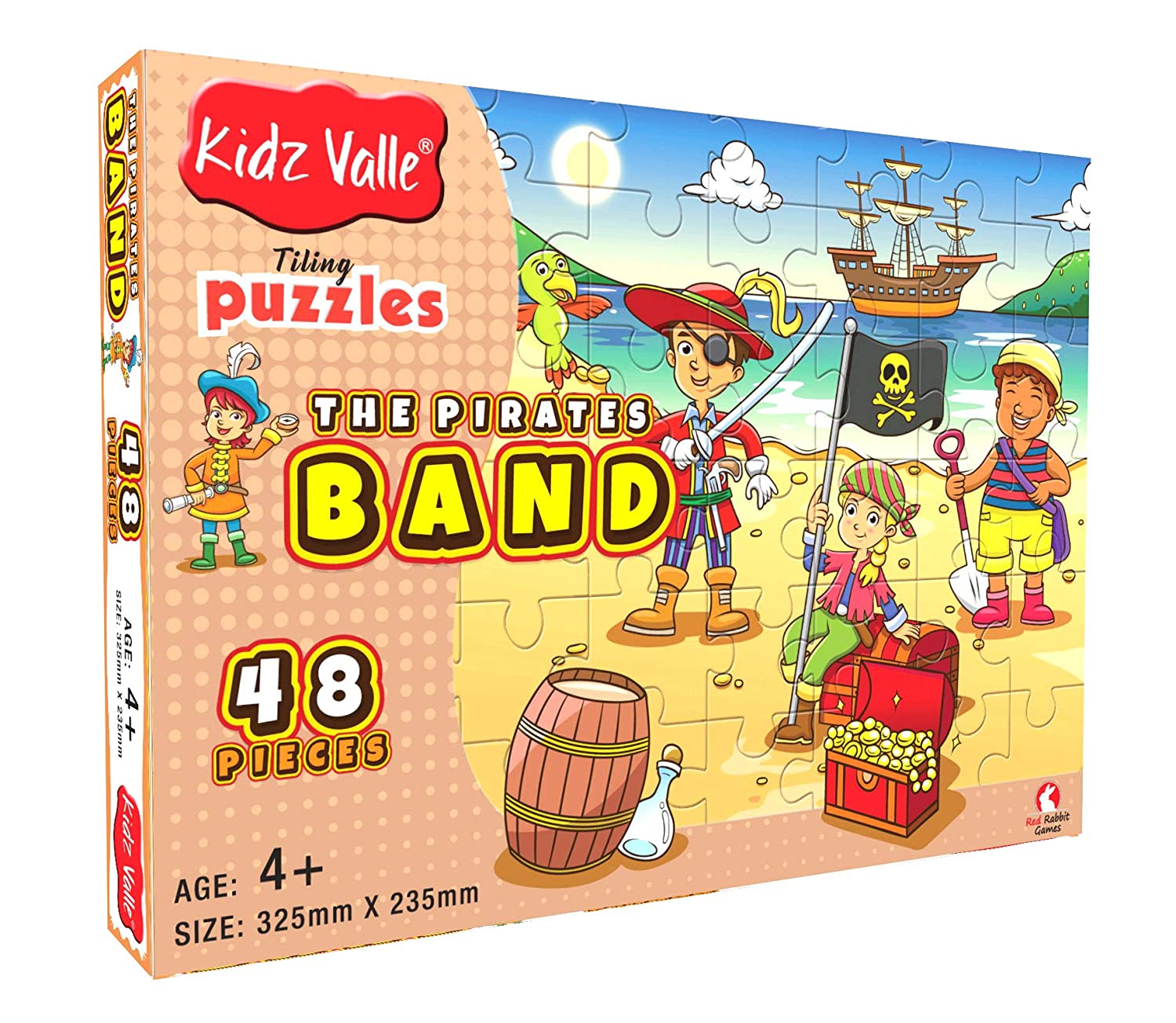 Kidz Valle The Pirates Band 48 Pieces Jigsaw Puzzle, for Age 4 Years and Above, Size: 32.5 cm X 23.5 cm
