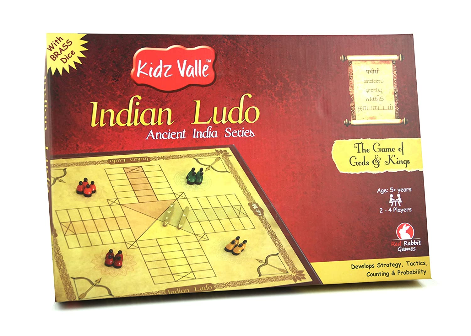 Kidz Valle Indian Ludo, Pachisi, Pagadeyaata, Barakatta, Ancient India Series, Indian Traditional Board Game