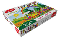 Kidz Valle Alphabet Train 4 Feet Long 56 Pieces Jigsaw Puzzle for Age 4 Years and Above,
